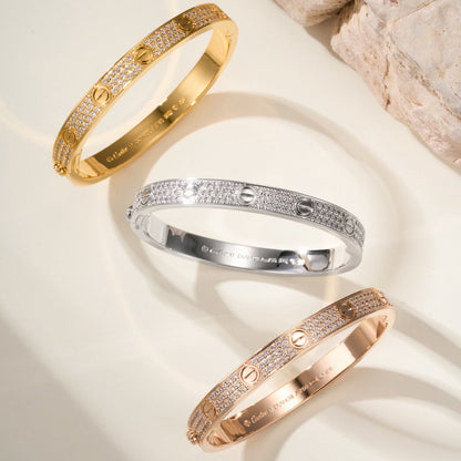[⭐Sparkve]LOVE BRACELET 6.1MM DIAMOND-PAVED