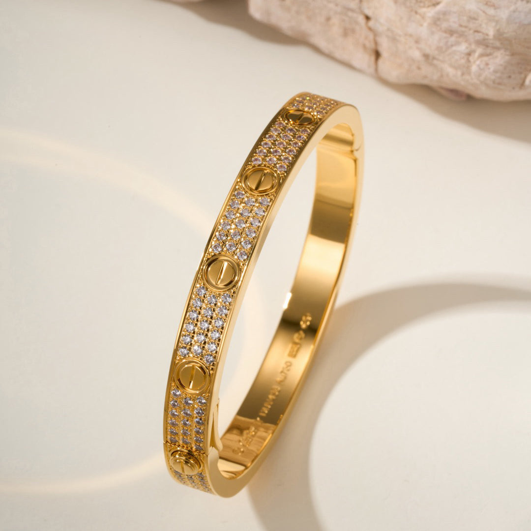 [⭐Sparkve]LOVE BRACELET 6.1MM DIAMOND-PAVED