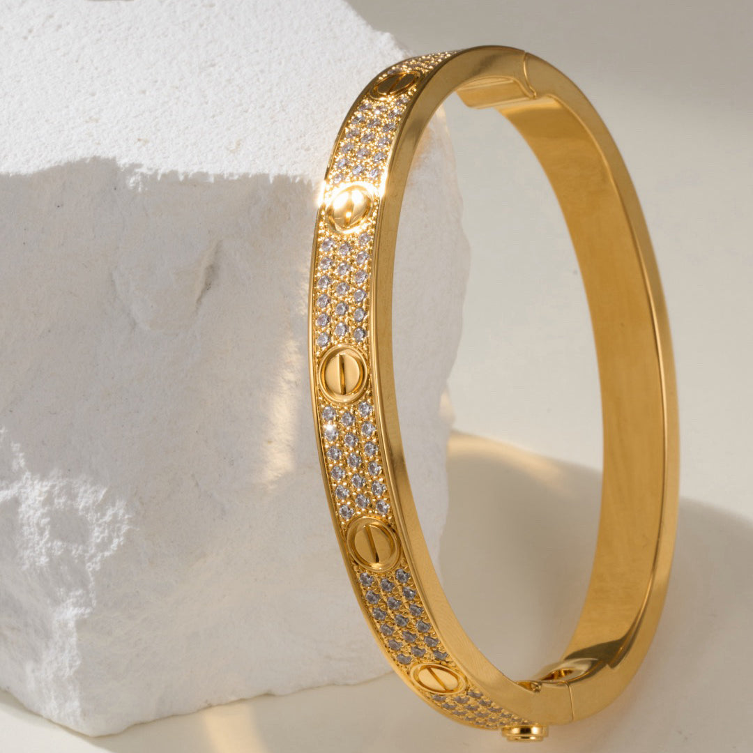 [⭐Sparkve]LOVE BRACELET 6.1MM DIAMOND-PAVED