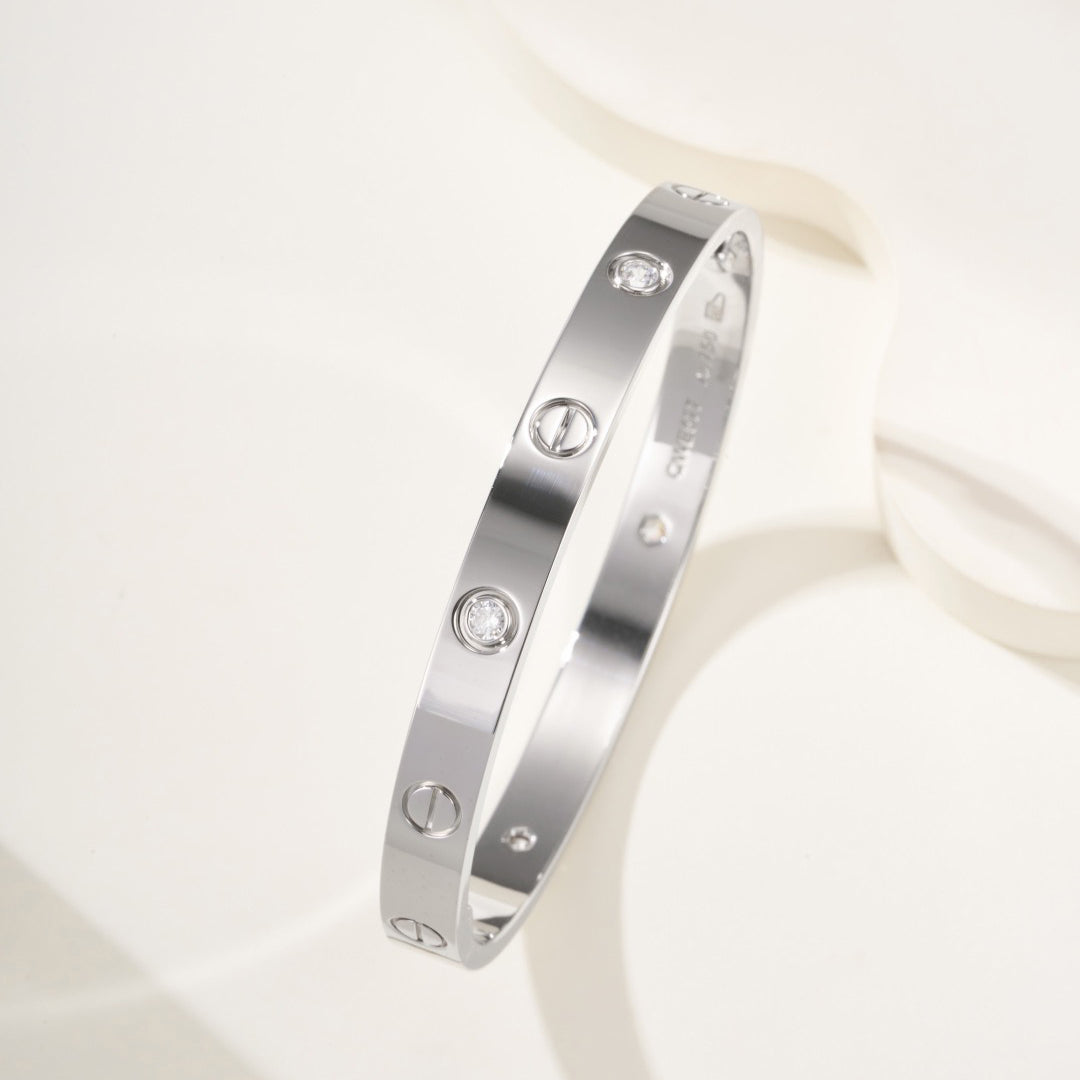 [⭐Sparkve]LOVE BRACELET 6.1MM 4 DIAMONDS