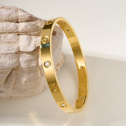 [⭐Sparkve]LOVE BRACELET 6.1MM 4 DIAMONDS