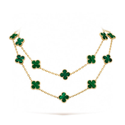 [⭐Sparkve]CLOVER 20 MOTIFS MALACHITE GOLD