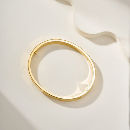 [⭐Sparkve]LOVE BRACELET 6.1MM 4 DIAMONDS