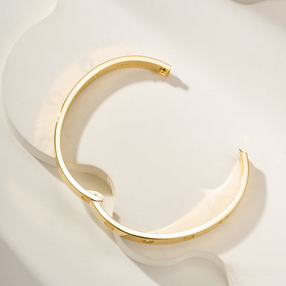 [⭐Sparkve]LOVE BRACELET 6.1MM 4 DIAMONDS