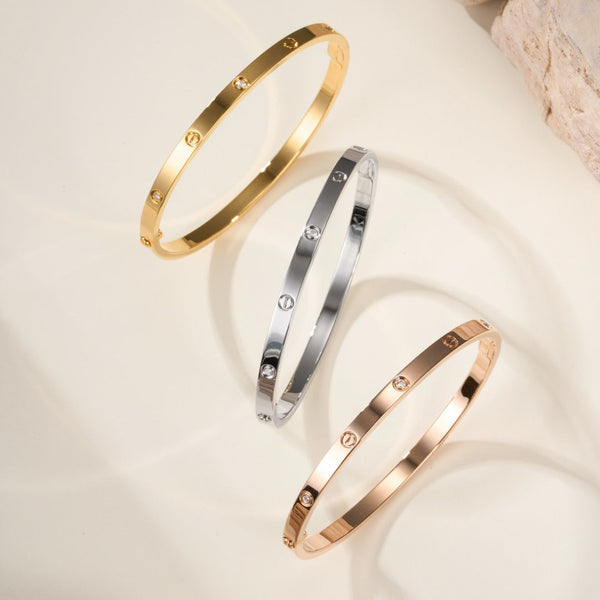 [⭐Sparkve]LOVE BRACELET 3.65MM 6 DIAMONDS