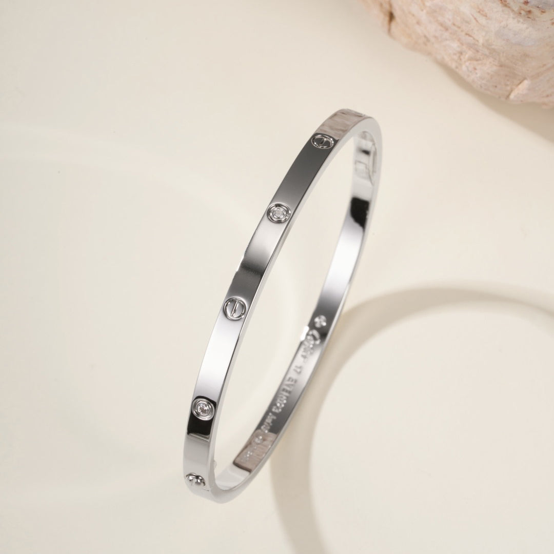 [⭐Sparkve]LOVE BRACELET 3.65MM 6 DIAMONDS
