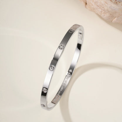 [⭐Sparkve]LOVE BRACELET 3.65MM 6 DIAMONDS