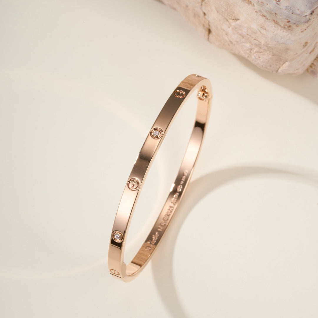 [⭐Sparkve]LOVE BRACELET 3.65MM 6 DIAMONDS
