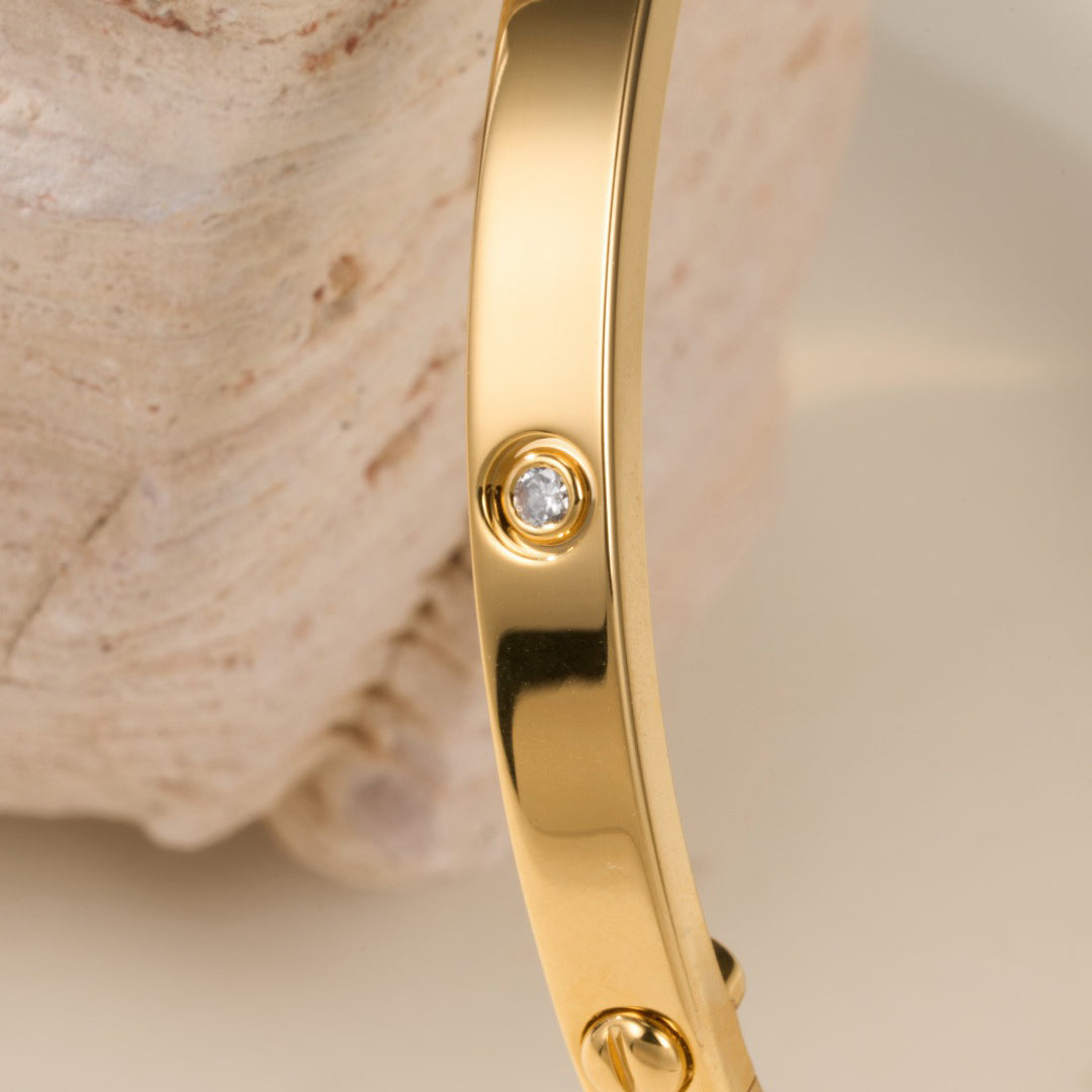 [⭐Sparkve]LOVE BRACELET 3.65MM 6 DIAMONDS