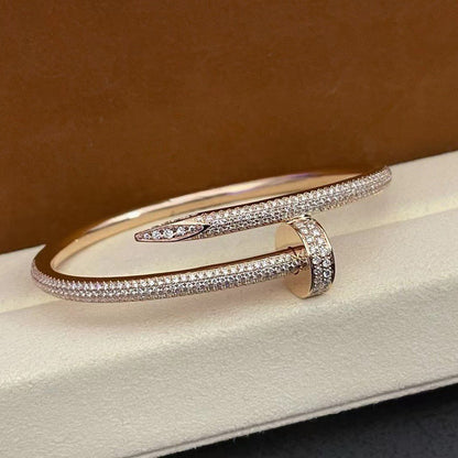 [⭐Sparkve]JUSTE BRACELET 3.5MM ALL DIAMONDS