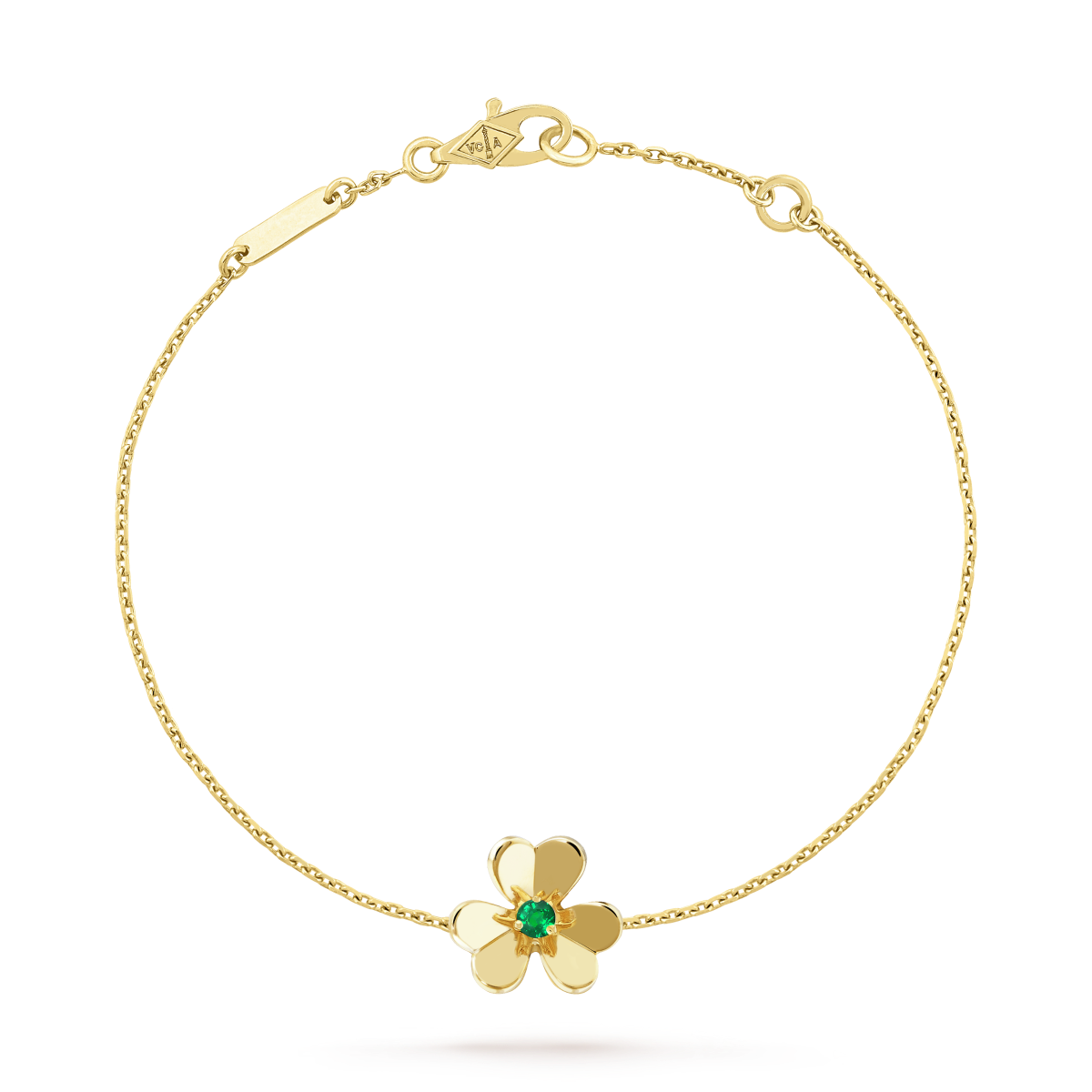 [⭐Sparkve]FRIVOLE GOLD FLOWER PINK MALACHITE BRACELET