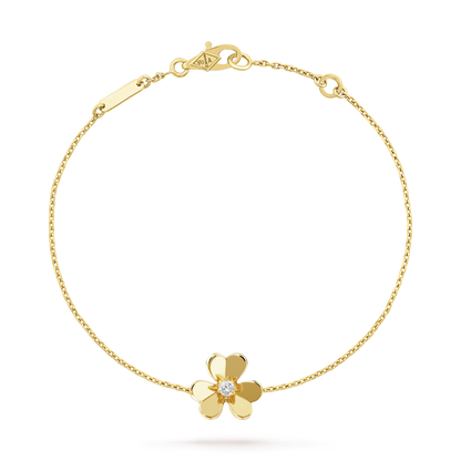 [⭐Sparkve]FRIVOLE GOLD FLOWER PINK MALACHITE BRACELET
