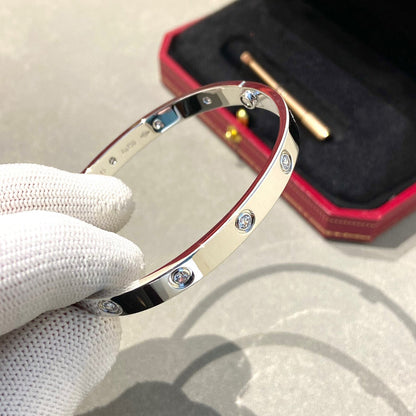 [⭐Sparkve]LOVE BRACELET 6.1MM 10 DIAMONDS