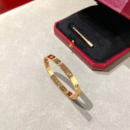 [⭐Sparkve]LOVE BRACELET 6.1MM 10 DIAMONDS