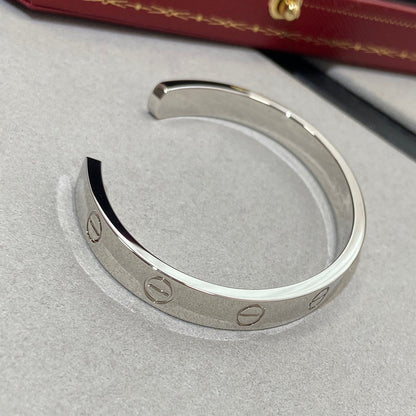 [⭐Sparkve]LOVE BRACELET 6.1MM 1 DIAMOND OPEN CUFF