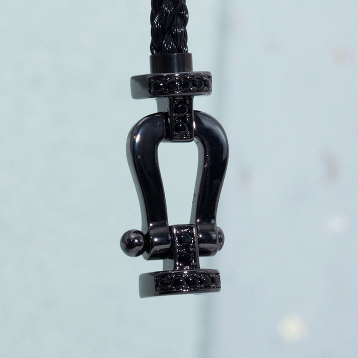 [⭐Sparkve]FORCE LARGE SERIES HORSESHOE BLACK SAMURAI BRACELET