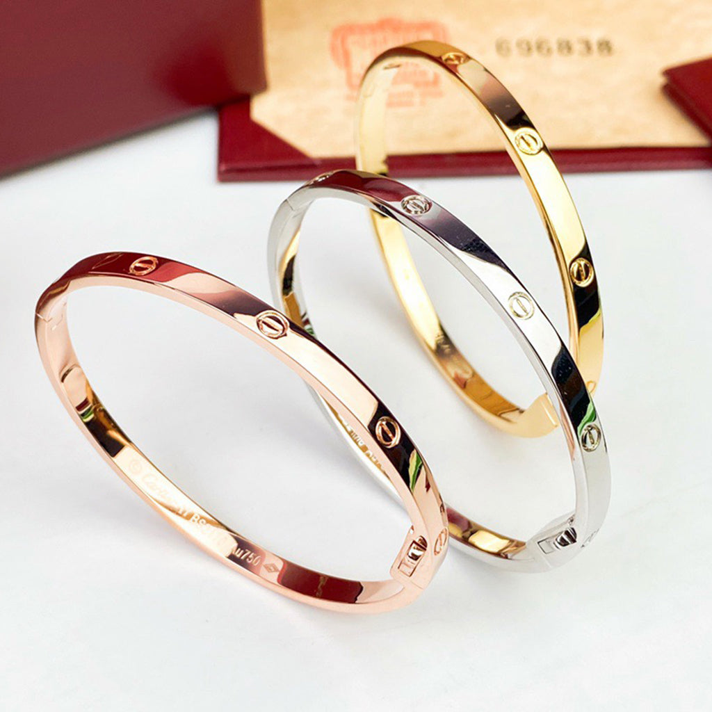 [⭐Sparkve]LOVE BRACELET 3.65MM NO DIAMONDS