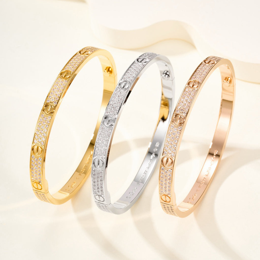 [⭐Sparkve]LOVE BRACELET 4.8MM DIAMOND-PAVED