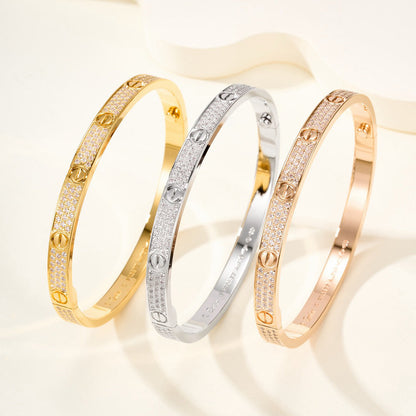 [⭐Sparkve]LOVE BRACELET 4.8MM DIAMOND-PAVED