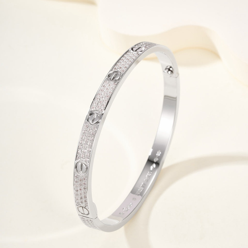 [⭐Sparkve]LOVE BRACELET 4.8MM DIAMOND-PAVED