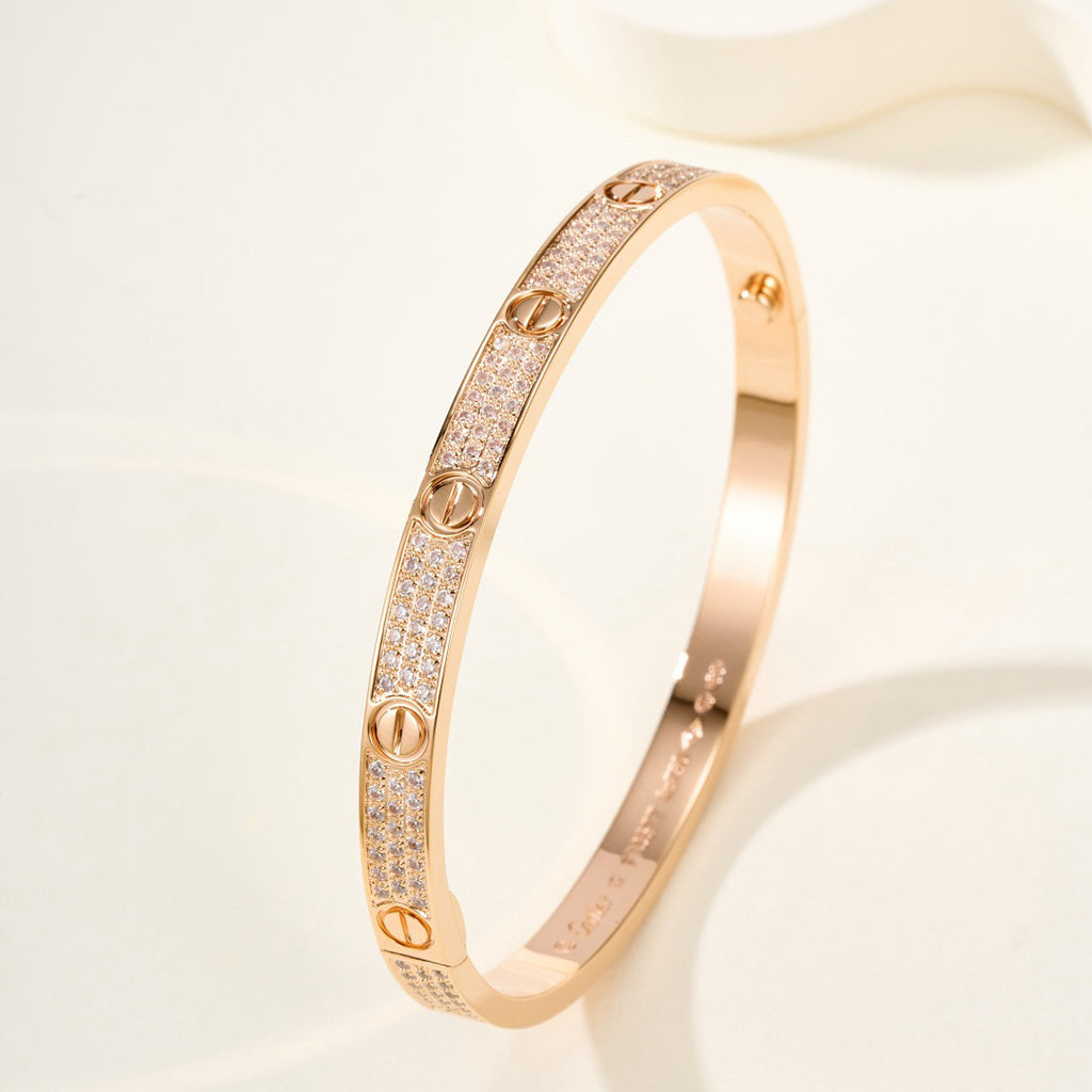 [⭐Sparkve]LOVE BRACELET 4.8MM DIAMOND-PAVED