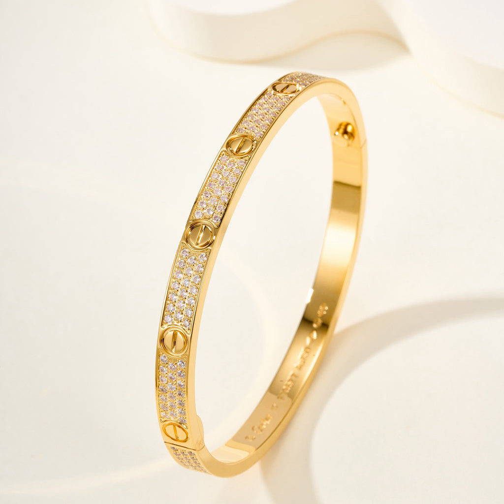 [⭐Sparkve]LOVE BRACELET 4.8MM DIAMOND-PAVED