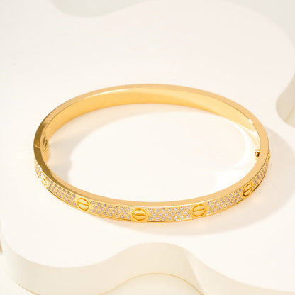 [⭐Sparkve]LOVE BRACELET 4.8MM DIAMOND-PAVED