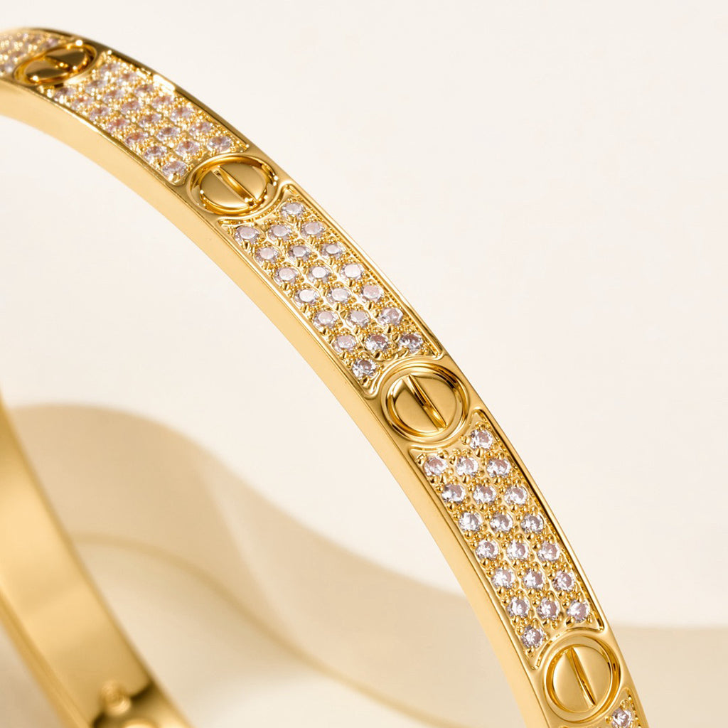 [⭐Sparkve]LOVE BRACELET 4.8MM DIAMOND-PAVED