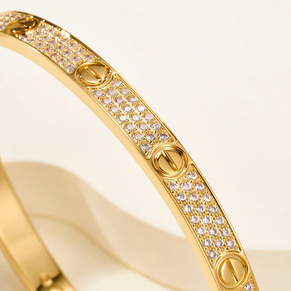[⭐Sparkve]LOVE BRACELET 4.8MM DIAMOND-PAVED