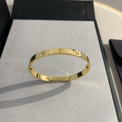 [⭐Sparkve]LOVE BRACELET 6.1MM 4 DIAMONDS