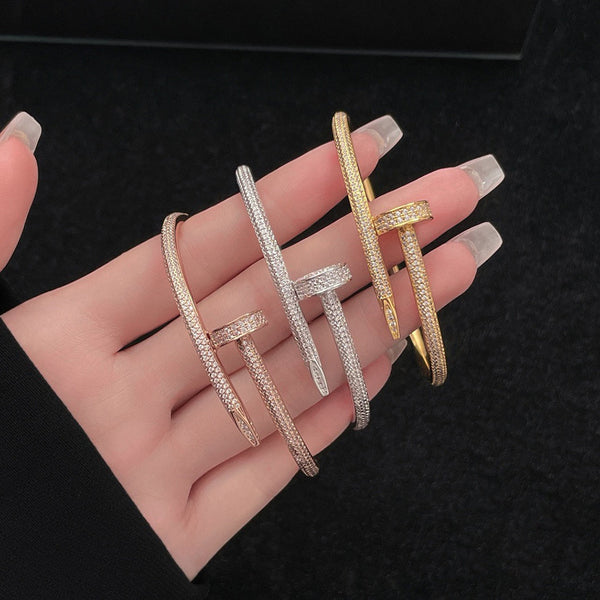 [⭐Sparkve]JUSTE BRACELET 3.5MM ALL DIAMONDS