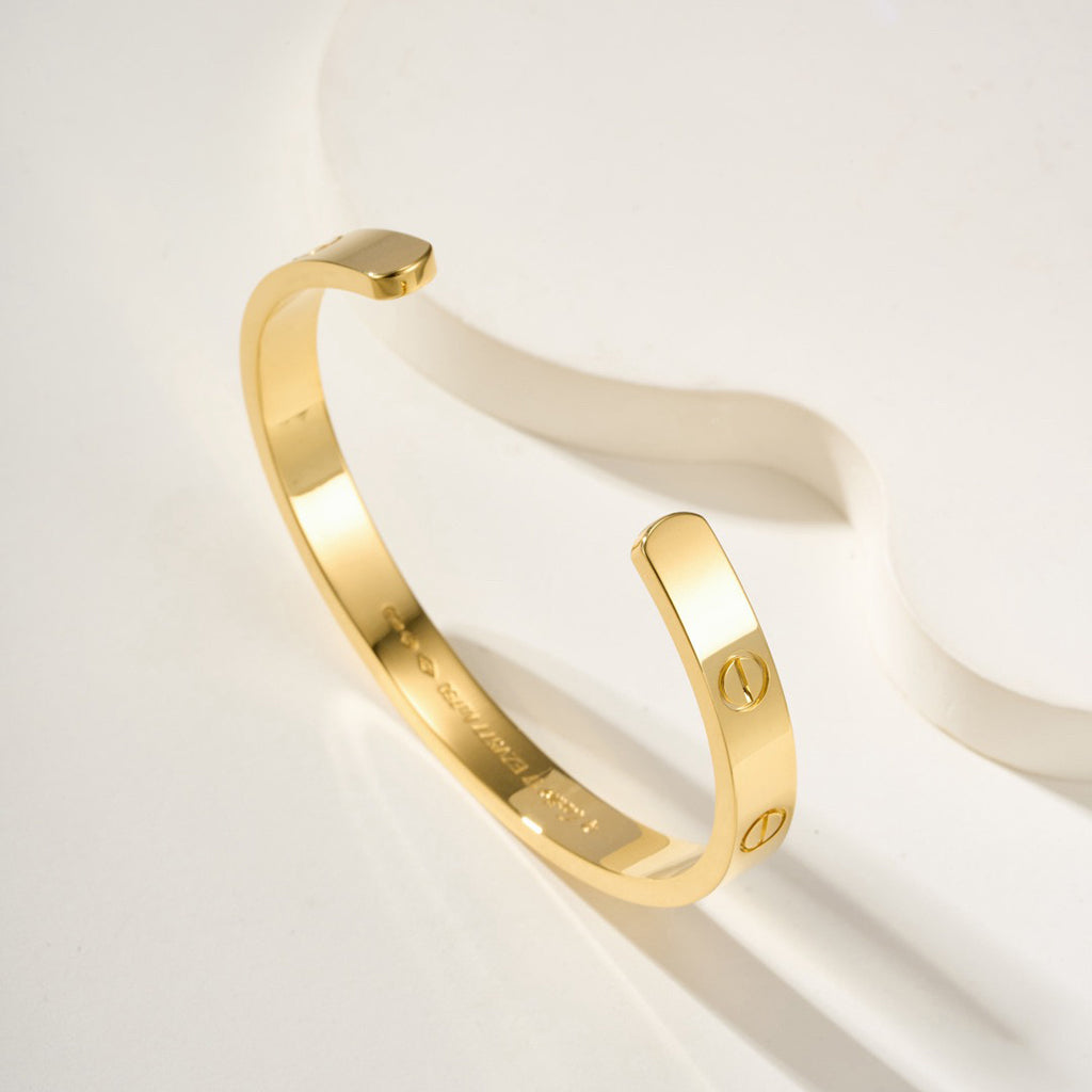 [⭐Sparkve]LOVE BRACELET 6.1MM OPEN CUFF