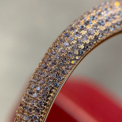 [⭐Sparkve]PANTHERE HALF DIAMOND OPEN BRACELET