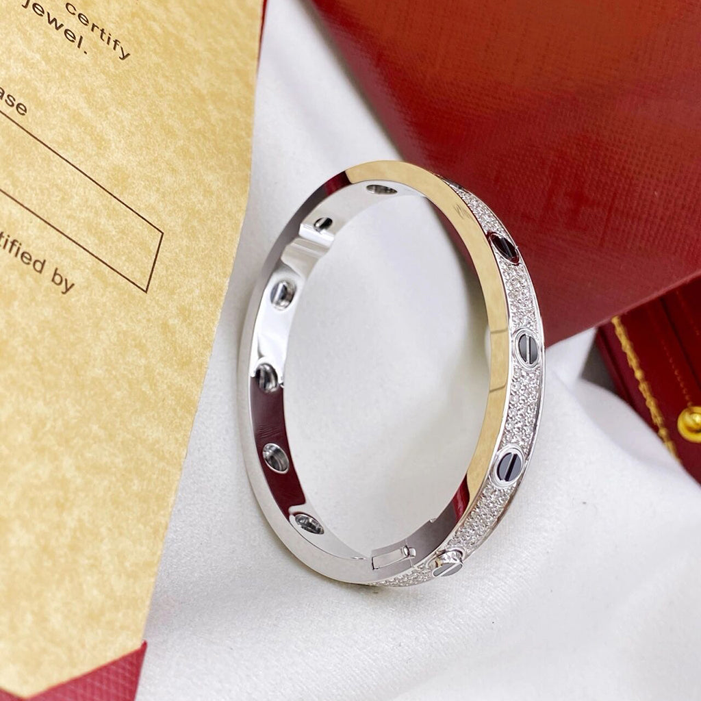 [⭐Sparkve]LOVE BRACELET 6.1MM DIAMOND-PAVED CERAMIC