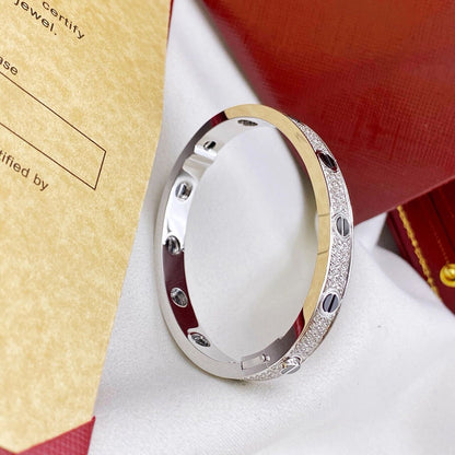 [⭐Sparkve]LOVE BRACELET 6.1MM DIAMOND-PAVED CERAMIC
