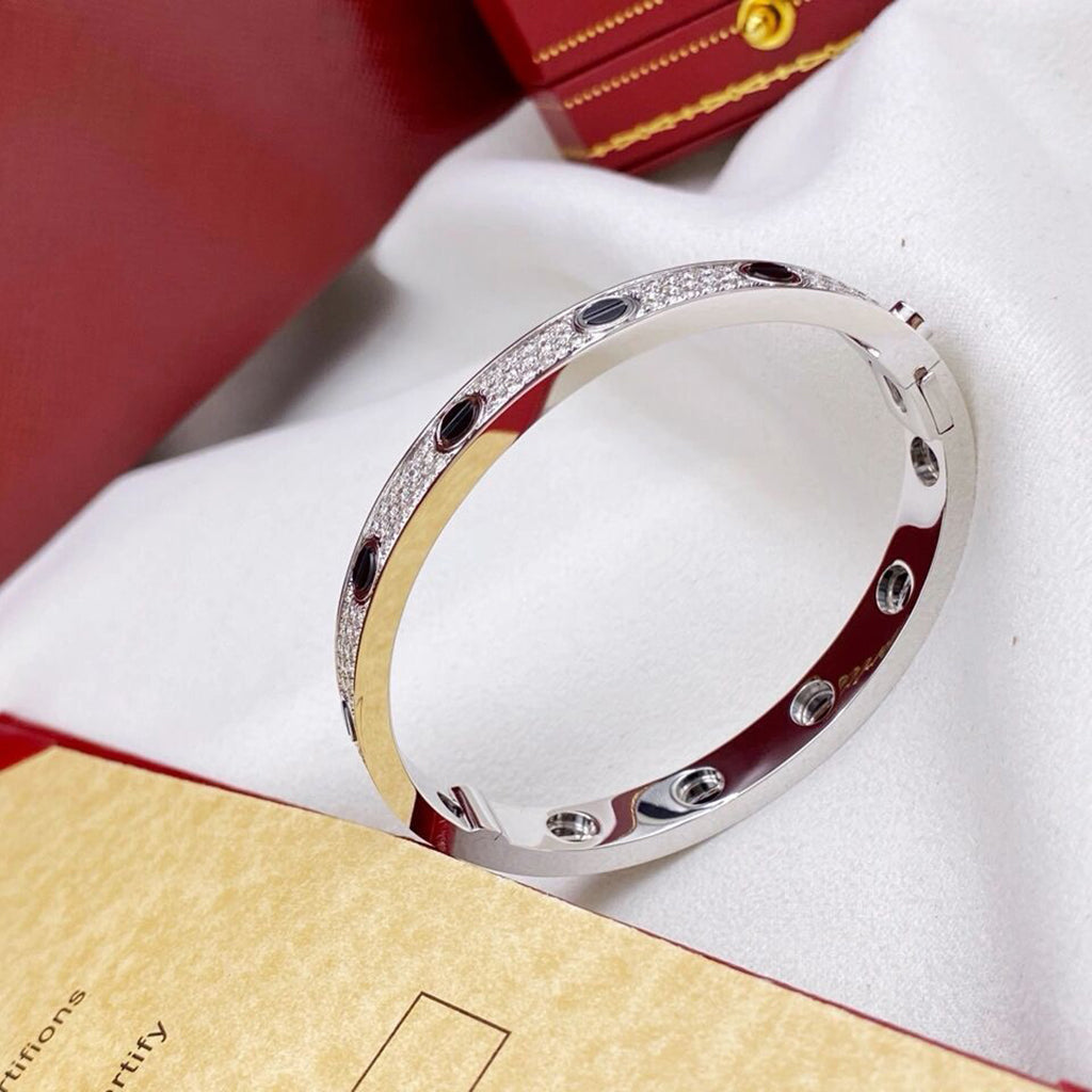 [⭐Sparkve]LOVE BRACELET 6.1MM DIAMOND-PAVED CERAMIC