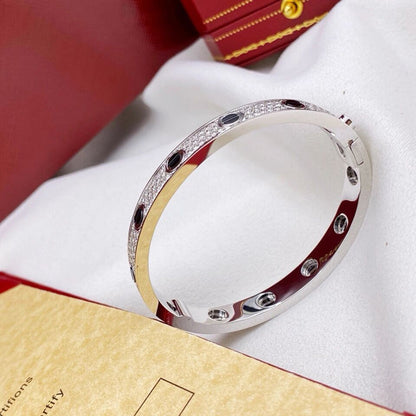 [⭐Sparkve]LOVE BRACELET 6.1MM DIAMOND-PAVED CERAMIC