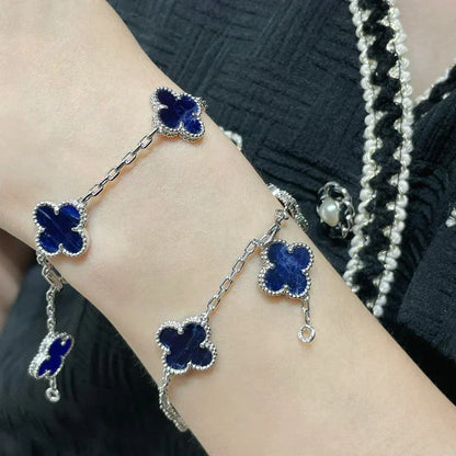 [⭐Sparkve]CLOVER 5 MOTIF PIETERSITE BRACELET COLLECTION