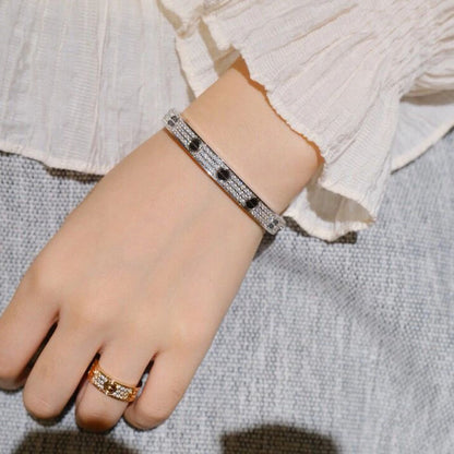 [⭐Sparkve]LOVE BRACELET 6.1MM DIAMOND-PAVED CERAMIC