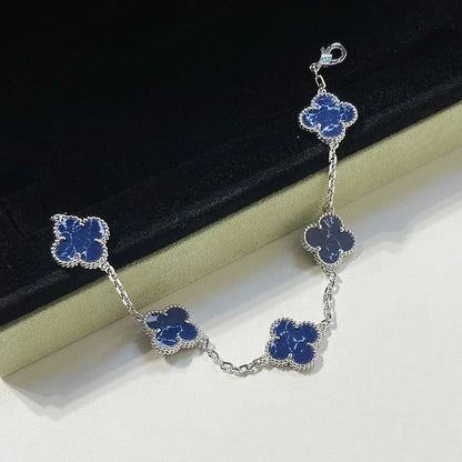 [⭐Sparkve]CLOVER 5 MOTIF PIETERSITE BRACELET COLLECTION