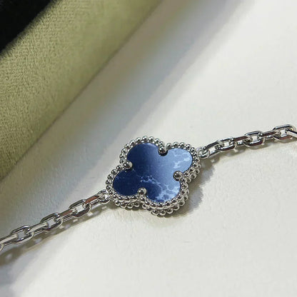 [⭐Sparkve]CLOVER 5 MOTIF PIETERSITE BRACELET COLLECTION