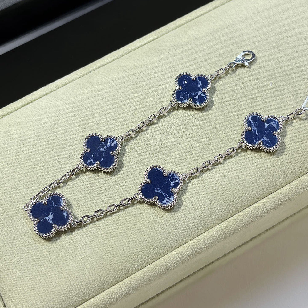 [⭐Sparkve]CLOVER 5 MOTIF PIETERSITE BRACELET COLLECTION