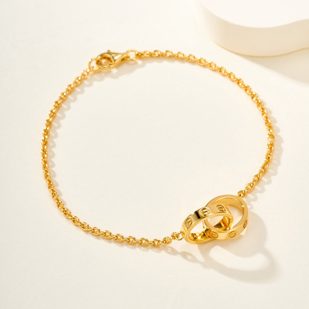 [⭐Sparkve]LOVE BRACELET DOUBLE RING
