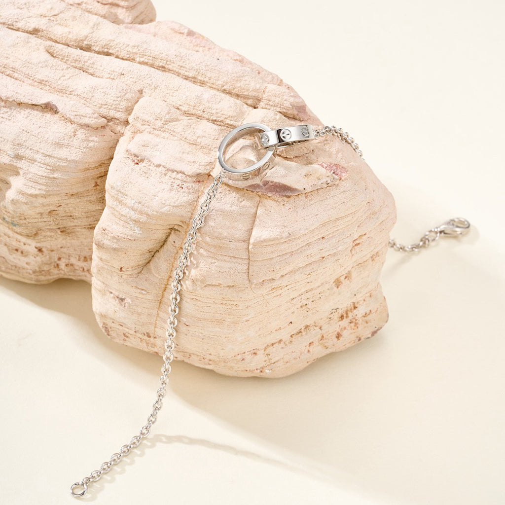 [⭐Sparkve]LOVE BRACELET DOUBLE RING
