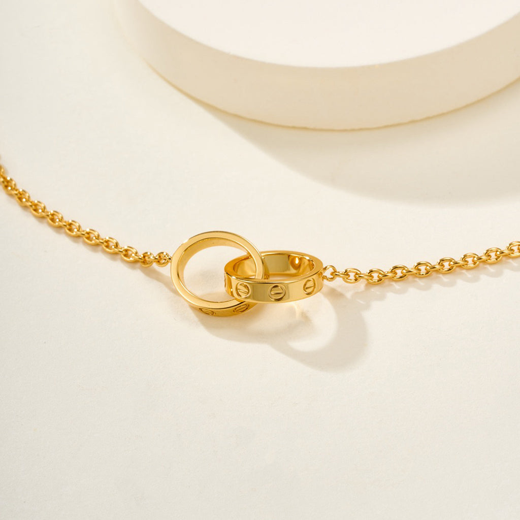 [⭐Sparkve]LOVE BRACELET DOUBLE RING