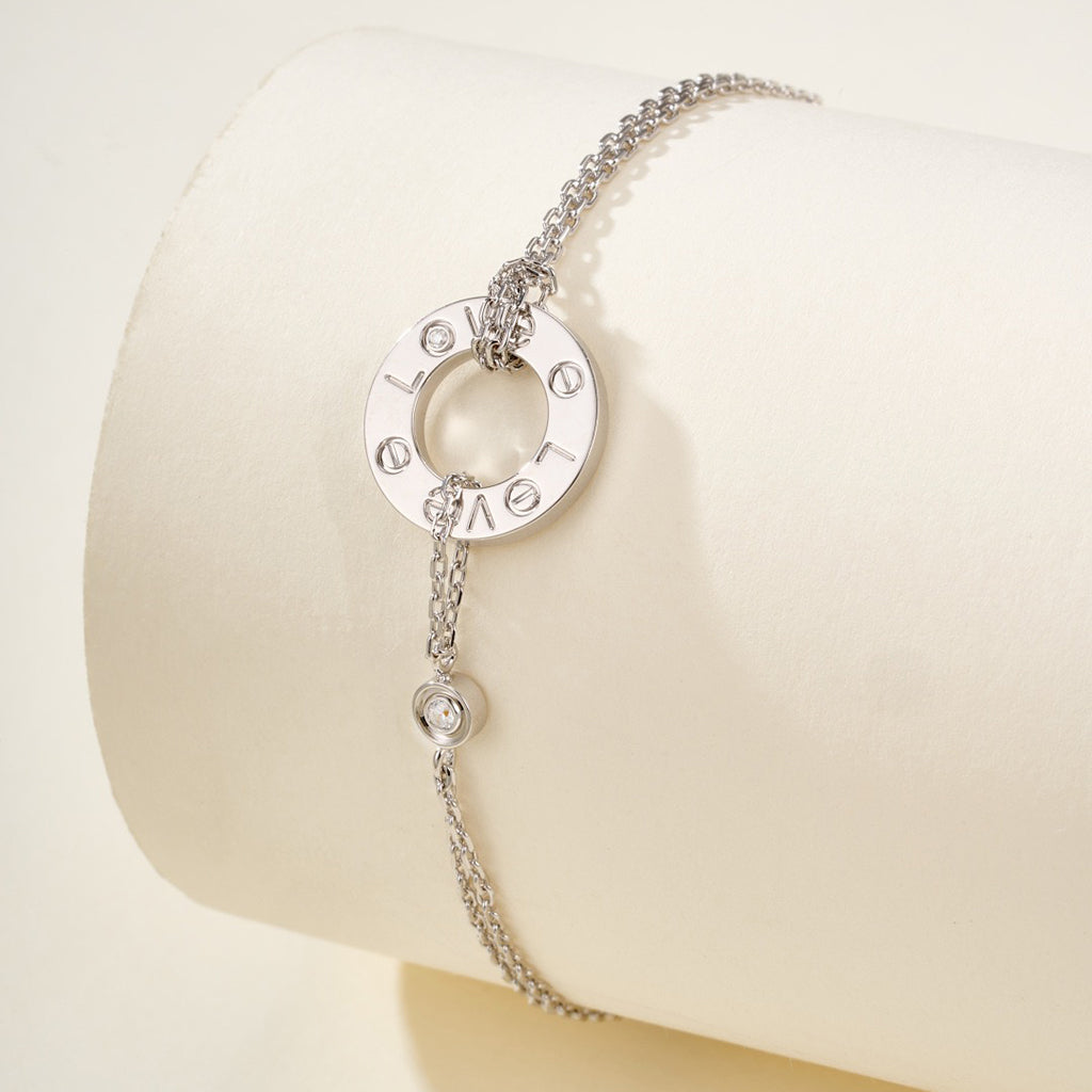 [⭐Sparkve]LOVE BRACELET 2 DIAMOND