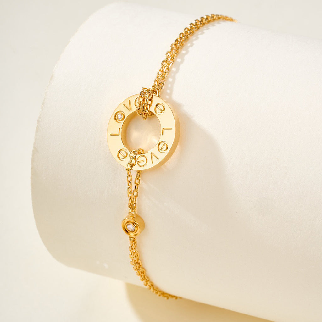 [⭐Sparkve]LOVE BRACELET 2 DIAMOND