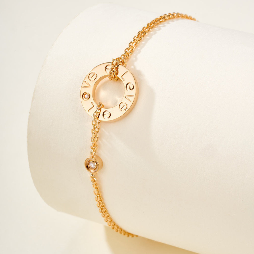 [⭐Sparkve]LOVE BRACELET 2 DIAMOND