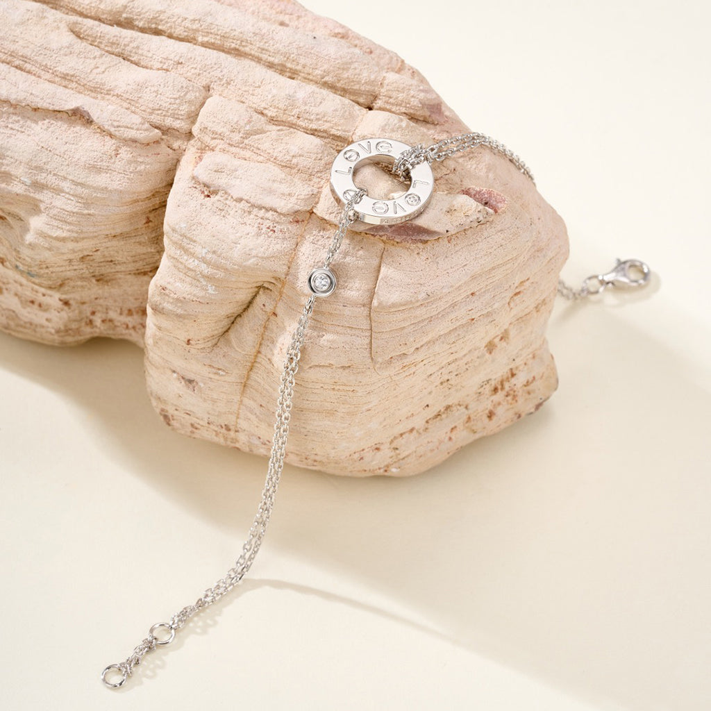 [⭐Sparkve]LOVE BRACELET 2 DIAMOND