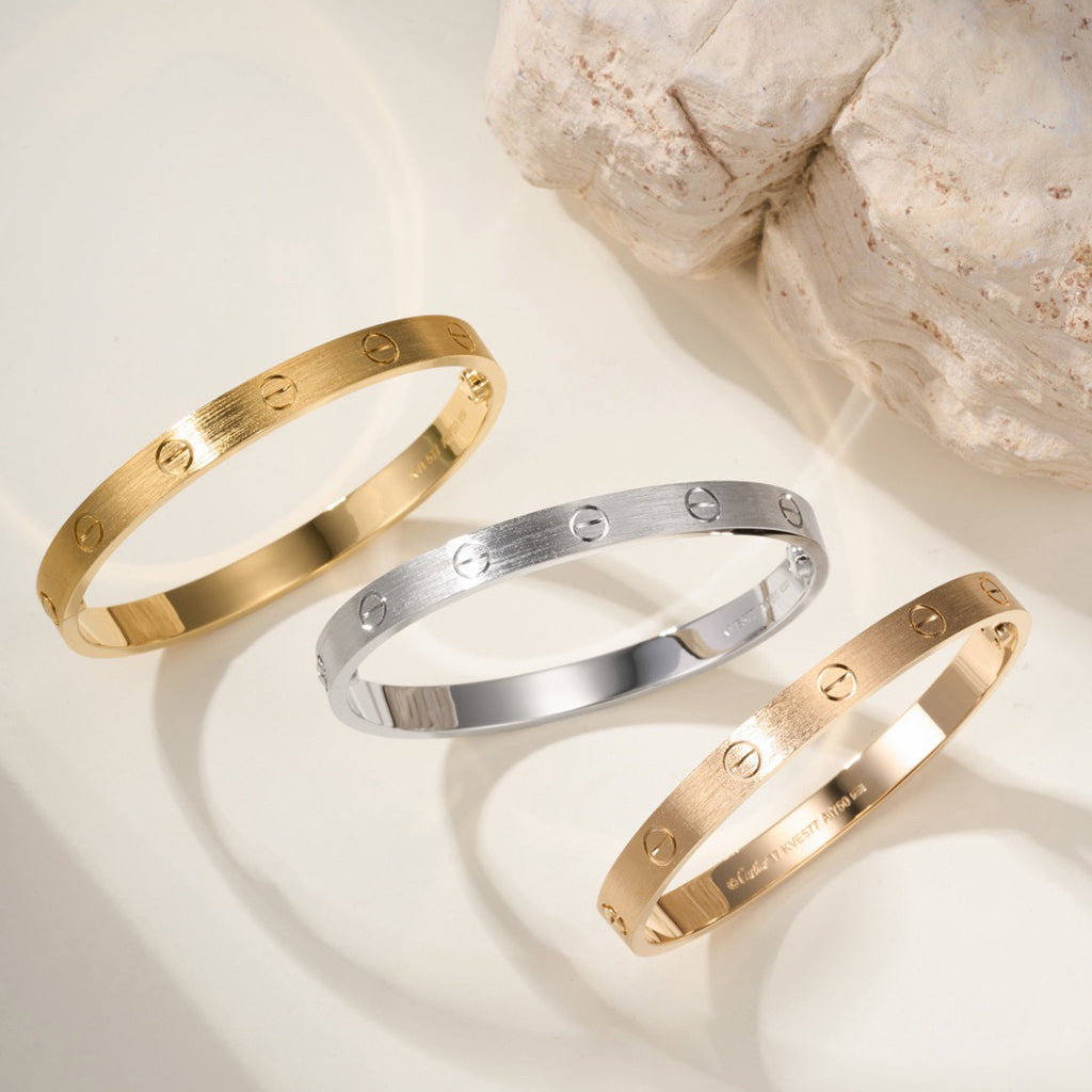 [⭐Sparkve]LOVE BRACELET 6.1MM BRUSHED